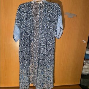 Blue Patterned Kimono